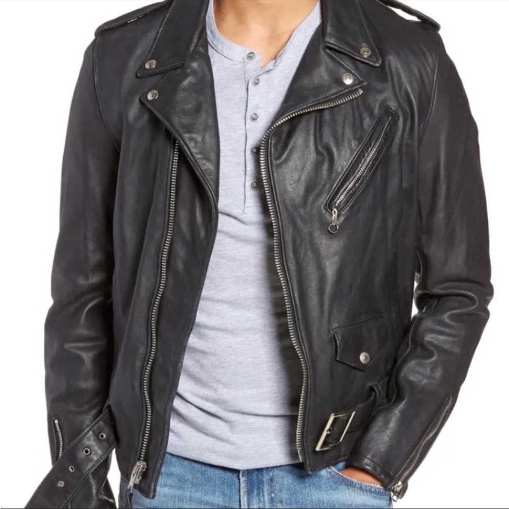Vintage Cow Hide Moto Motorcycle Jacket 40